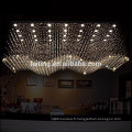 Moderne led lustre cristal plafonnier salle à manger rectangulaire lustre éclairage 92014